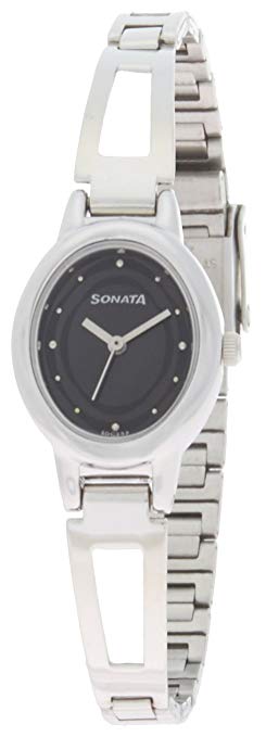 Sonata Everyday Analog Black Dial Women's Watch -NK8085SM01