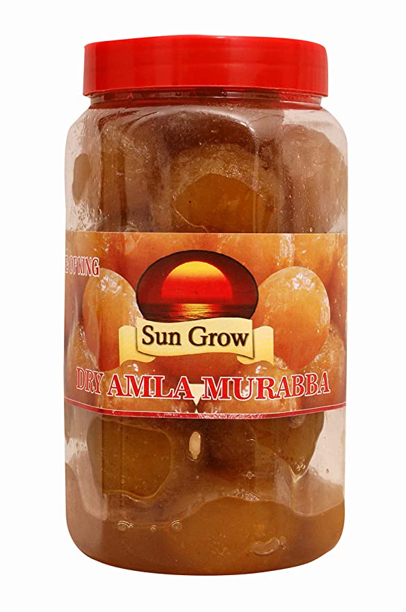 Sun Grow Home Made Organic Dry Amla Murabba I(Immunity Booster Pack)Ngredient: Organic Amla ,Clove, Elam,Crystals ,Fenugreek, 1Kg