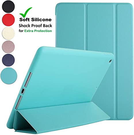 DuraSafe Cases for iPad Mini 5-7.9 Inch 2019 [ A2124 A2125 A2126 A2133 ] Smart Cover with Soft Silicone Back Auto Sleep/Wake : Soft Back - Green