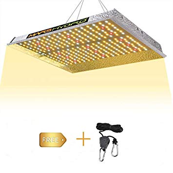 MARS HYDRO Dimmable TS 1000W LED Grow Lights for Indoor Plants Sunlight Spectrum with IR 3x3ft Veg and 2.5x2.5ft Flower Higher Yield Energy Efficient Plant Growing Lamps Silent Fanless Design