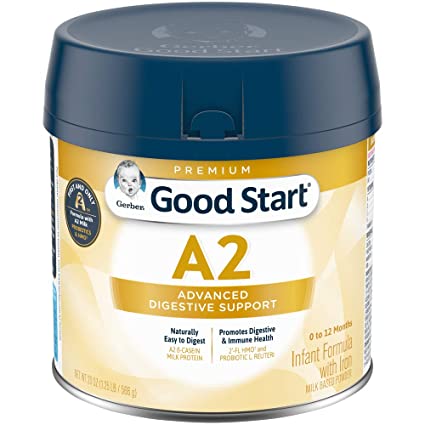 Gerber Good Start Infant Formula A2 Milk (HMO) Non-GMO Powder, Stage 1, 20 Ounces