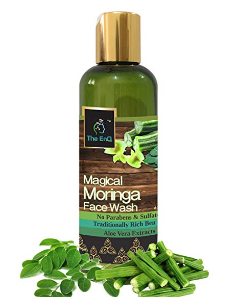 The EnQ Magical Moringa Face Wash 200ml/6.76 Fl.oz - Paraben & Sulfate free