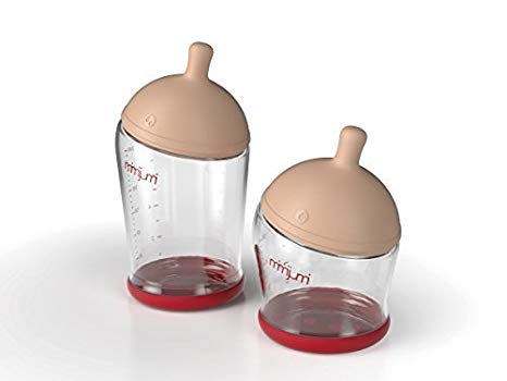 mimijumi - Starter Set - Breastfeeding Baby Bottles, Includes 2 Bottles