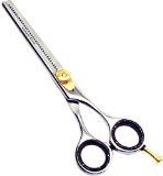 Utopia Care 55 Professional Barber Thinning  Texturizing Scissors Comfort Grip Triple Ring with Adjustable Tension and Finger Inserts Sculpt and Layer Haircuts for Men and Women With These Professional Grade Texturizing Scissors Easy to Disinfect Resist Rust and Tarnish