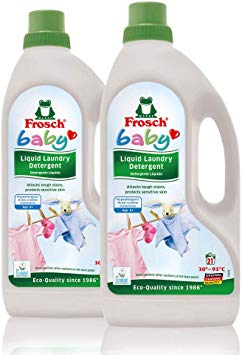 Frosch Baby Natural Liquid Laundry Detergent for Sensitive Skin, 50 fl oz (pack of two)