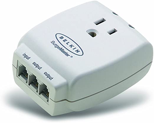 Belkin Single Outlet MasterCube Wall-Mount Surge Protector, 1045 Joules (F9H120-CW)