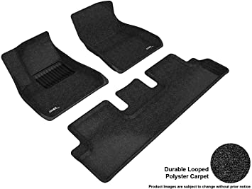 3D MAXpider - L1TL00402209 Tesla Model 3 2018-2019 Custom Fit All Weather Floor Mats Liners, Classic Series (1st & 2nd Row, Black)