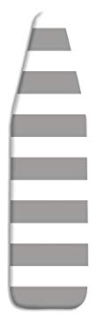 Whitmor Ironing Board Cover with Pad, Paloma Gray Stripe