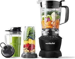 YEBABFIT nutribullet Full-Size Blender Combo 1200W –Matte Black