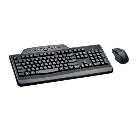 Kensington Pro Fit Wireless Media Desktop Set with Keyboard and Mouse (K72408US)