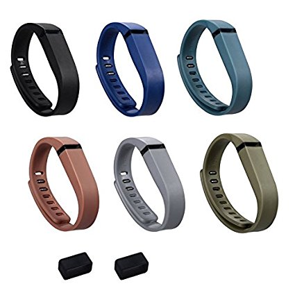 ULT-unite Colorful Replacement Bands with Metal Clasps for Fitbit Flex(No tracker, Replacement Bands Only)