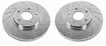 Power Stop AR8255XPR Front Evolution Drilled & Slotted Rotor Pair