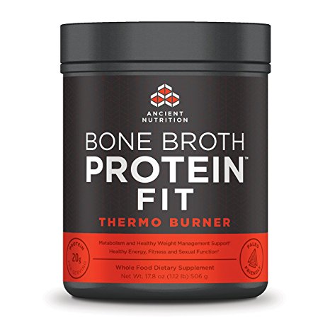 Ancient Nutrition Bone Broth Protein FIT Thermo Burner, 20 Servings Size, Energy, Fitness and Hormone Health