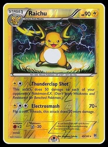 Pokemon - Raichu (49/162) - XY Breakthrough - Reverse Holo