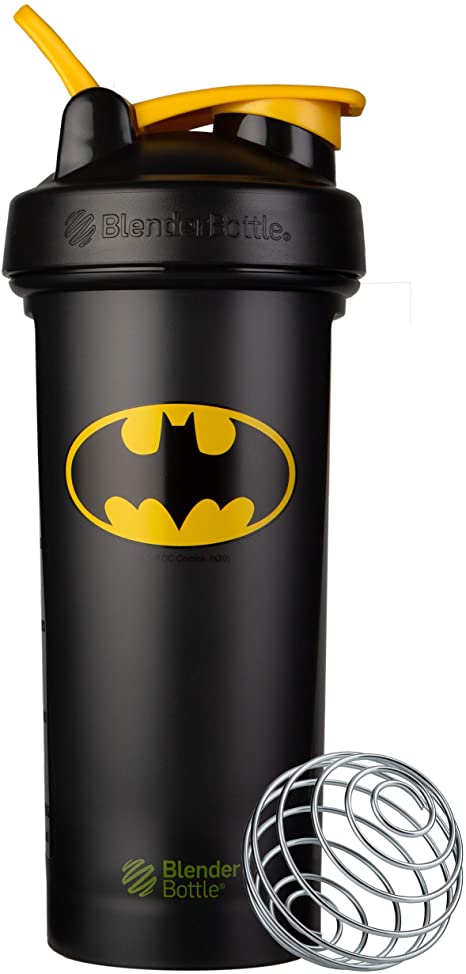 BlenderBottle Justice League Classic V2 Shaker Bottle Perfect for Protein Shakes and Pre Workout, 28-Ounce, Batman