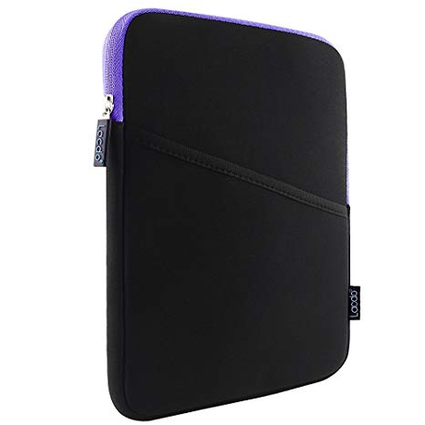 iPad mini Case, iPad mini 4 sleeve, Lacdo Shockproof Tablet Sleeve Compatible iPad Mini 4,3,2 / Samsung Galaxy Tab A 8-Inch/ASUS ZenPad Protective Bag, Purple/Black