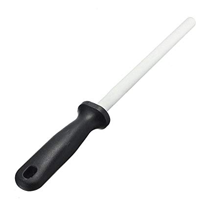 SODIAL(R) 13" Ceramic Corundum Sharpener Rod Stick Bar for Blade Sharpening Kitchen Tool