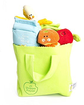 Earlyears Lil’ Shopper Play Set – Teaches Beneficial Skills – Fun Tactile Engagement – Safe 6-Piece Set