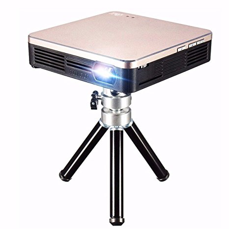Smart DLP Projector,ELEGIANT 1080P Video WiFi Projector Mini Wireless Phone Connection With USB HDMI VGA,120'' Display Pico Portable Projector for Movie Business Travel Outdoor Home Theater