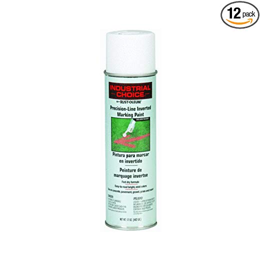 17 oz. White Inverted Marking Spray Paint (12-Pack)