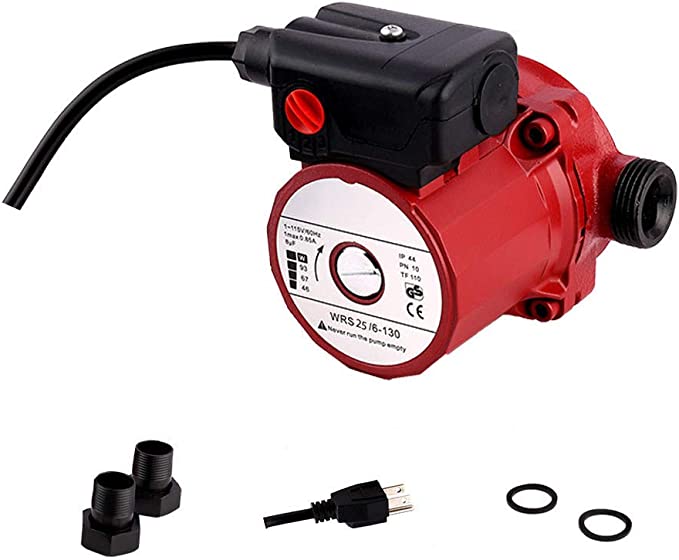 SHYLIYU Home Pressure Booster Pumps Hot Water Circulator Circulation Pump 115V/60Hz 3-Speed Cast Iron recirculating Booster Pump 1.5 inch Outlet 46/67/93W