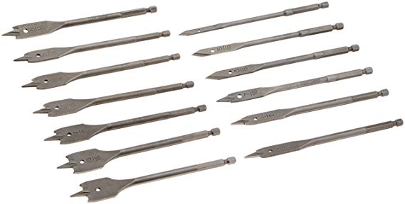 CRAFTSMAN 920919 13 Piece Spade Bit Set with Metal Storage Rack