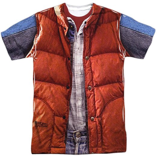 Back to the Future Mcfly Vest Mens Sublimation Shirt