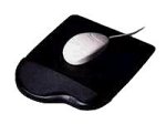 Kensington Height Adjustable Ergonomic Gel Mouse Mat with Wrist Support  - Compatible with Laser and Optical Mice - 200 x 280 x 37 mm -  Black (57711)