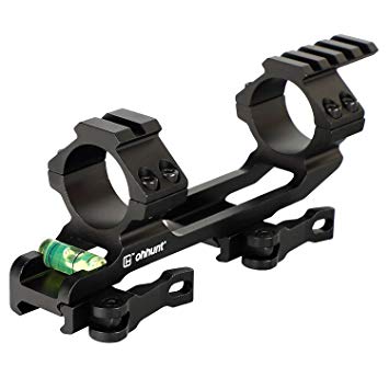 ohhunt QD 1 inch 30mm Rings Integral Hunting Scope Mount Picatinny Rail for Optical Sight with Bubble Level