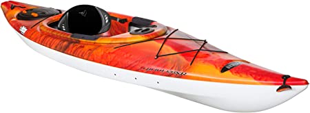 Recreational Performance Sit-in Kayak - Sprint 120XR Laval -White - Orange - 12-Foot Lightweight one Person Kayak - KNP12P100-00