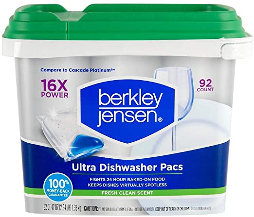 Berkley Jensen Ultra Dishwasher Pacs, 92 ct.