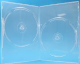 10 Slim Clear Double DVD Empty Replacement Boxes with Wrap Around Sleeve DVBR07DOCL 7mm 2DVD
