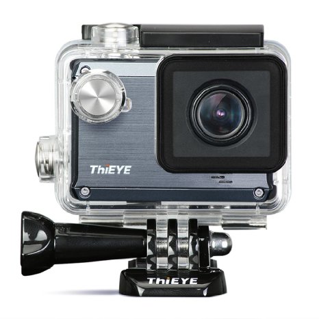 ThiEYE i30 Full HD 1080P WIFI 12MP Mini Action Camera Waterproof/Dustproof/Shakeproof Sports Camera Extreme Sports Video Camera HD Car DVR Digital Camcorder Helmet Cam Sports DV Camcorder(Grey)