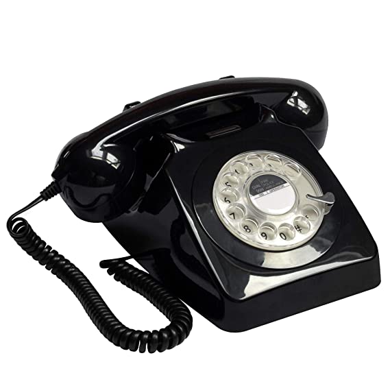 GPO 746 Rotary Dial Telephone (Black)