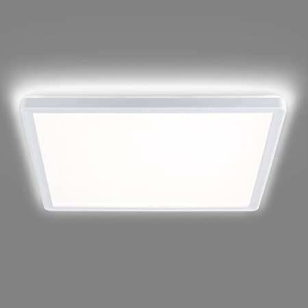 Navaris LED Ceiling Lamp 18W - Dimmable SquareLight for Bathroom, Hallway, Bedroom, Livingroom - Contemporary Light Fitting