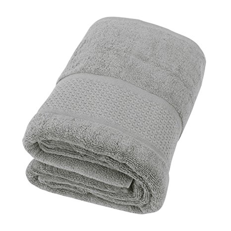 Luxury Bath Sheets Towels Set Large 1 Pack 31x59 Inch Hotel Cotton Towel Set Soft Thick for Bath and Spa Gray Grey