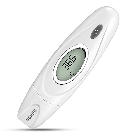 SANPU Ear and Forehead Thermometer Accurate Measurement Temperature ,Used for Anybody, for Baby, for Children and for Adults