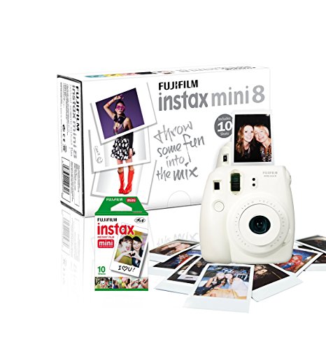 Instax Mini 8 Camera with 10 Shots - White
