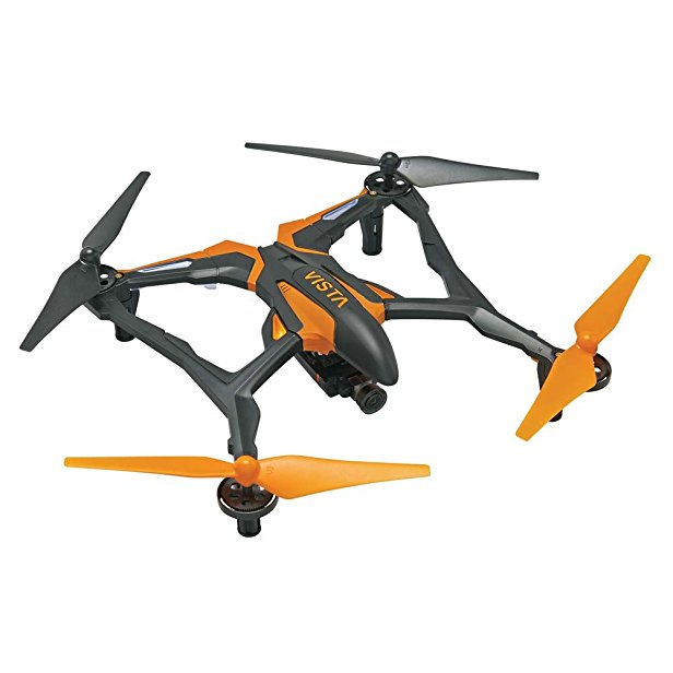Dromida Vista FPV Ready-to-Fly 251 mm Electric Drone with Tactic DroneView 720p Wi-Fi Mini Camera, Radio, Micro Memory Card, Batteries and Charger (Orange)