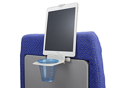 The Airhook Air Travel Cup and Electronics Device Holder