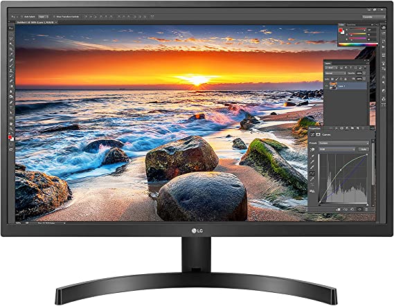 LG 27UK500-B 27” UHD (3840 x 2160) IPS Display with AMD FreeSync Technology, sRGB 98% Color Gamut and HDR 10 Compatibility - Black