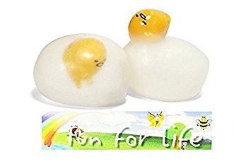 Squeeze Mascot Yolk Stress Relief Splatter Water Egg Toy 2 Pcs