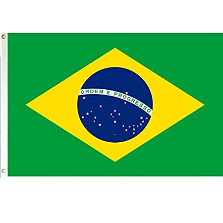 Brazil 3'x5' Polyester Flag