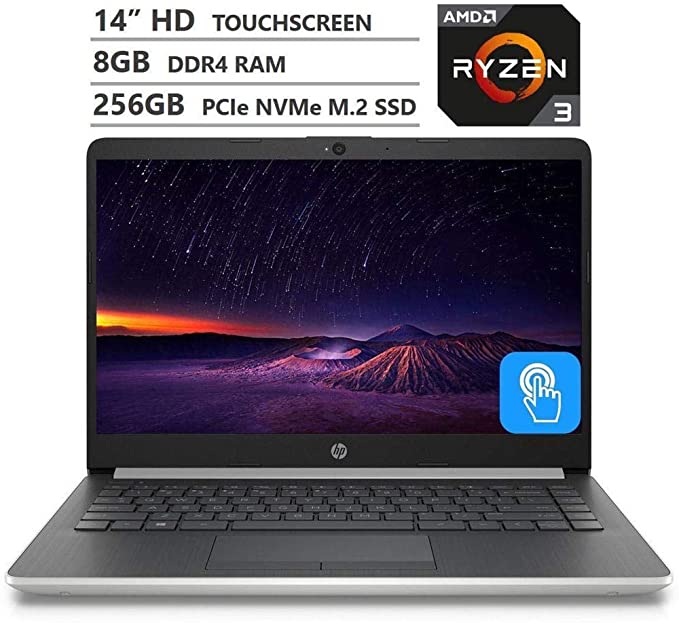 HP Laptop 14 Laptop AMD Ryzen 3 8GB RAM 256GB SSD 14-dk0736ms