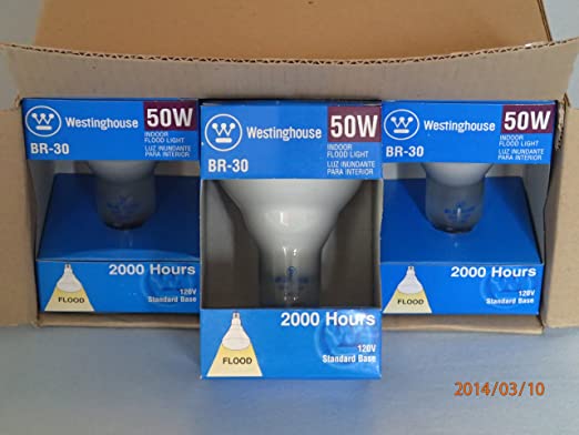 Westinghouse 50 watts BR30 Floodlight Incandescent Bulb E26 (Medium) White 1 pk