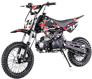 X-PRO 110cc Dirt Bike Pit Bike Kids Dirt Pitbike 110 Dirt Pit Bike(Red)