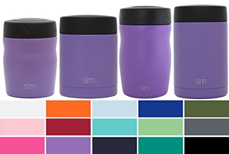 Simple Modern Rover - 12oz Rover Food Jar - Kids Vacuum Insulated 18/8 Stainless Steel Leak Proof Lunch Box Baby Food Storage Container - Hydro Thermos Flask - Lilac Purple