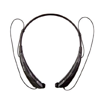 Bluetooth Headset,yikuer® S760 Wireless Bluetooth 4.0 Music Stereo Universal Headset Headphone Vibration Neckband Style for Cellphone for Iphone Ipad Samsung Lg (Black) (BLACK)