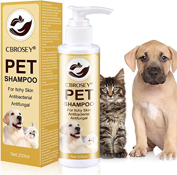 CBROSEY Dog Shampoo,Puppy Shampoo,Dog Shampoo for Itchy Skin Antibacterial,Dog Flea Shampoo, Deep Cleaning Relieve Itching Odour Remover For All Breeds Of Dogs Cats