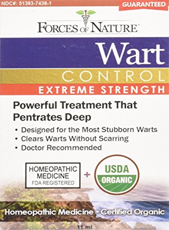 Forces of Nature Wart Control Extreme Strength, 11 ml